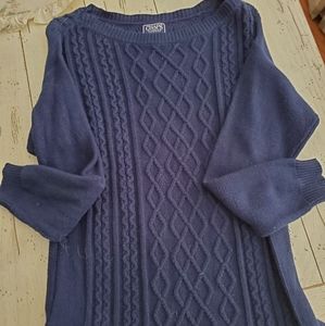 Chaps navy blue sweater